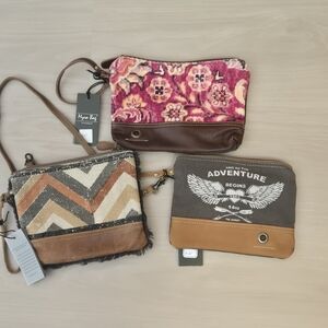 Myra Bag Floral and Chevron Crossbody
